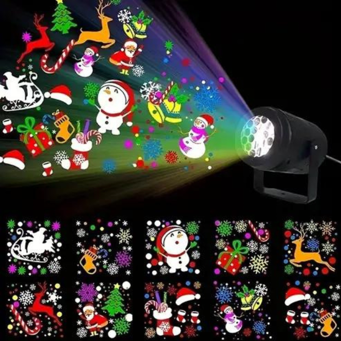 PROMO 2x1: Proyector Navideño – Iluminación Instantánea – Decora tu casa en segundos
