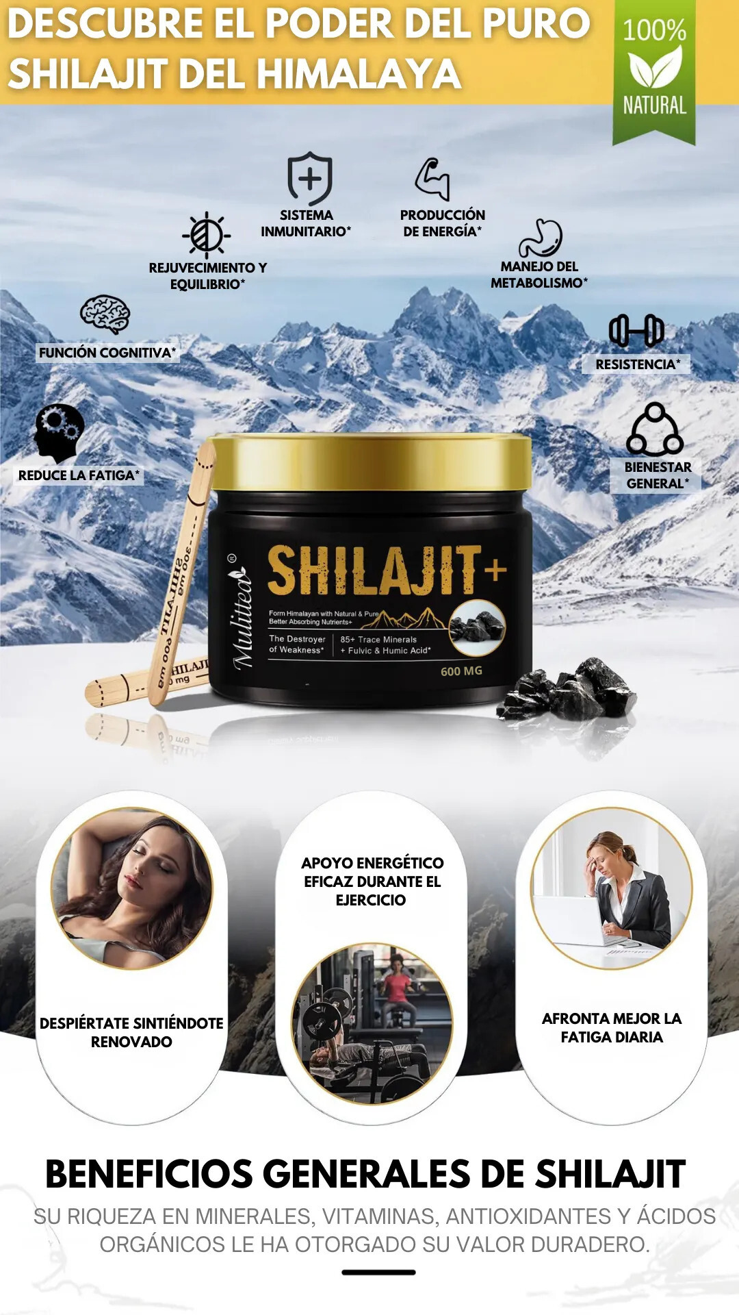 Shilajit Puro del Himalaya 2x1