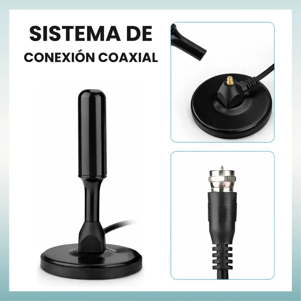 SignalMax 360° 2X1 – Antena TV Digital TDT 4K UHD Profesional +3000 Canales