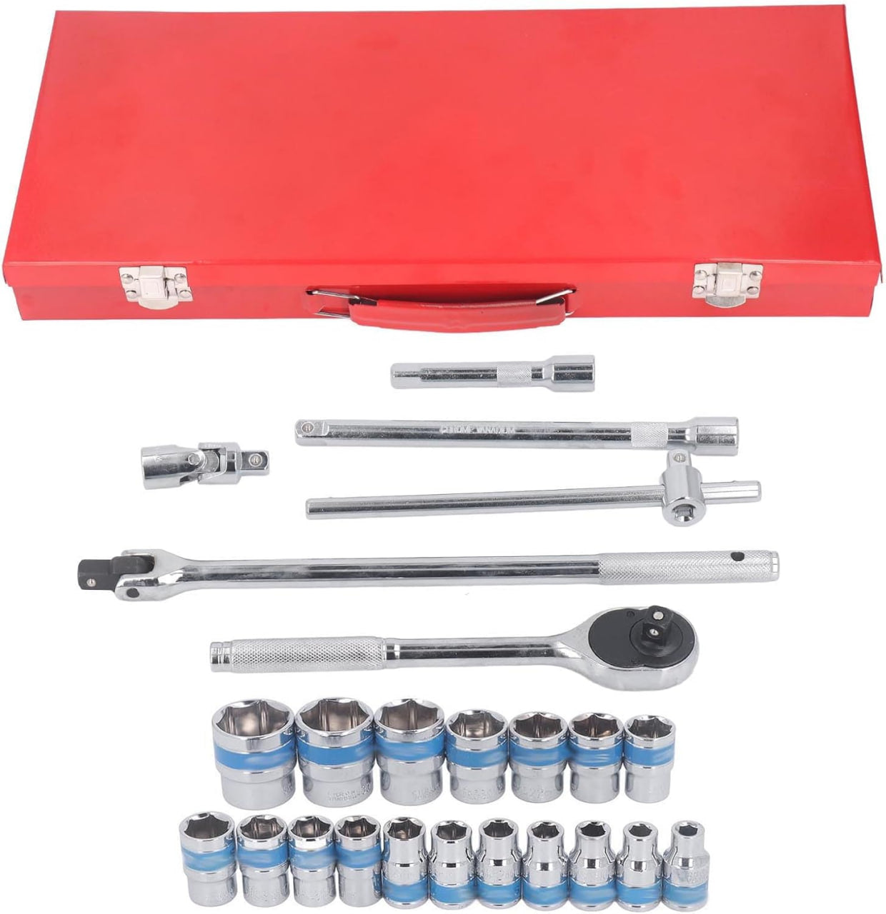 Chicharra de Impacto 1/2″ con Juego de Llaves y Vasos – Kit Profesional