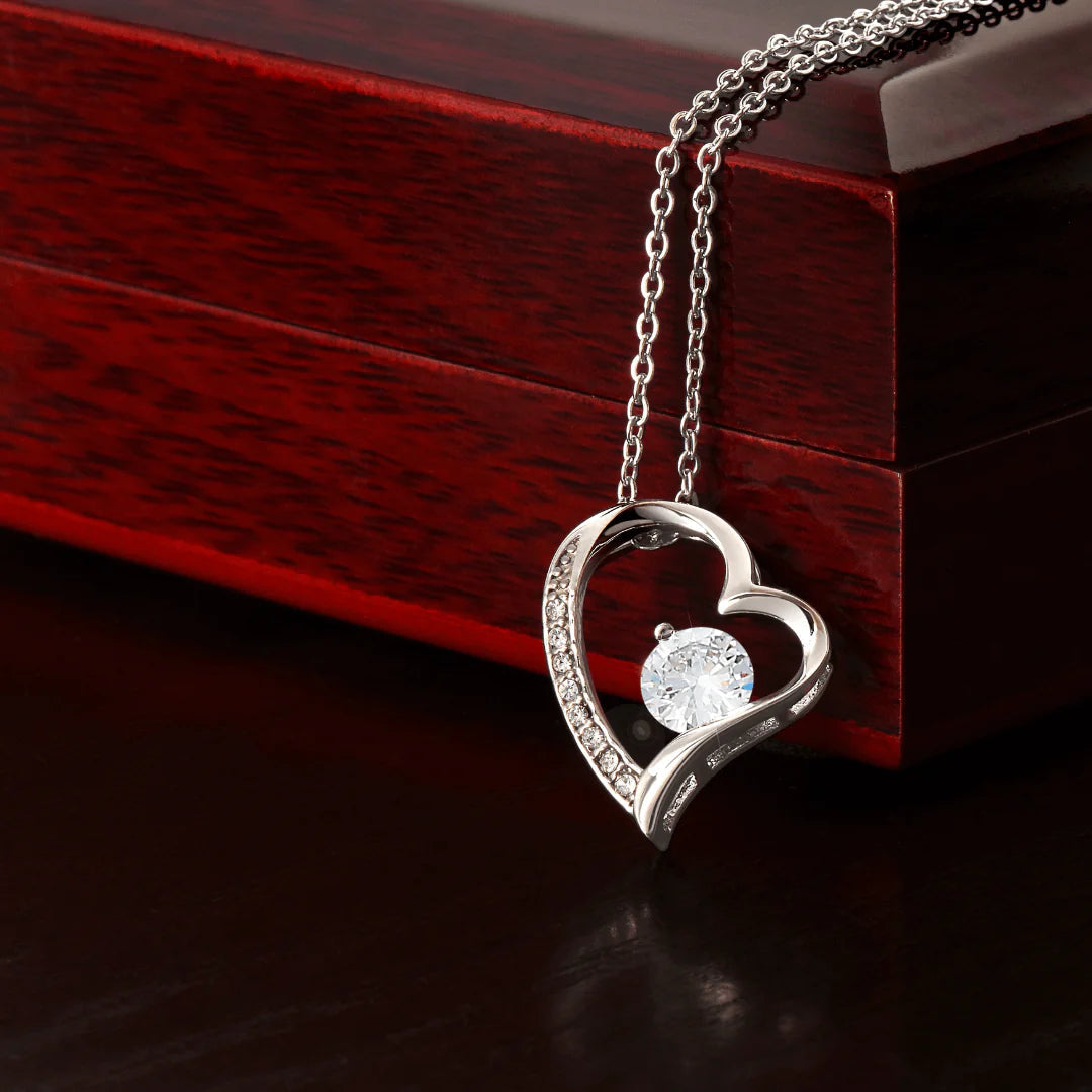 Collar Amor Eterno | Caja con Luz y Dedicatoria <span style="color: #000000;"><strong><span style="color: #ff2a00;">Plata 100% Autentica </span></strong></span>