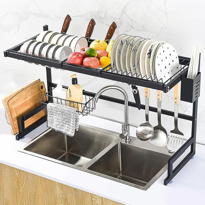 ESCURRIDOR Y ORGANIZADOR DE COCINA ACERO INOXIDABLE 🍽️ | 85cm x 52cm