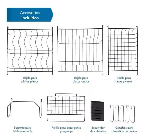 ESCURRIDOR Y ORGANIZADOR DE COCINA ACERO INOXIDABLE 🍽️ | 85cm x 52cm