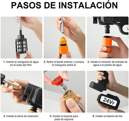Hidrolavadora Portatil Recargable UltraJet™ + Batería Extra [PROMOCIÓN]1