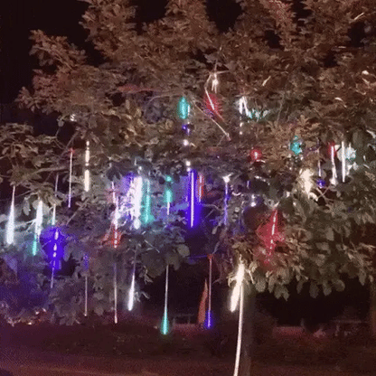 Luz Meteorito Solar – Iluminación decorativa – Crea magia navideña sin enchufes ni consumo eléctrico