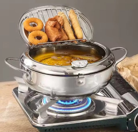 Olla Japonesa Tempura – Control de Temperatura – Frituras Perfectas y Seguras en Minutos