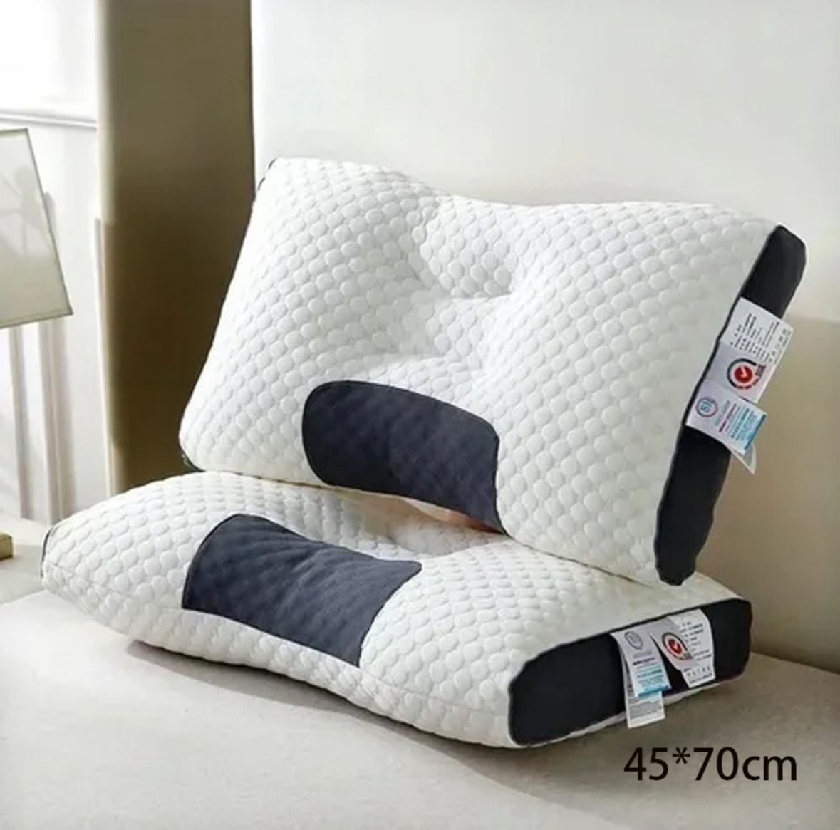 Almohada Cervical Ergonómica – Soporte Inteligente – Despierta sin dolor en solo 3 noches