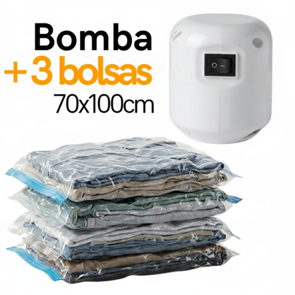 Kit de Bolsas al Vacío – Compresión Inteligente – Ordena tu clóset en minutos