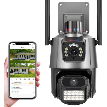 Cámara IP 360° WiFi - Seguimiento Inteligente - Protección Activa 24/7 desde el primer día