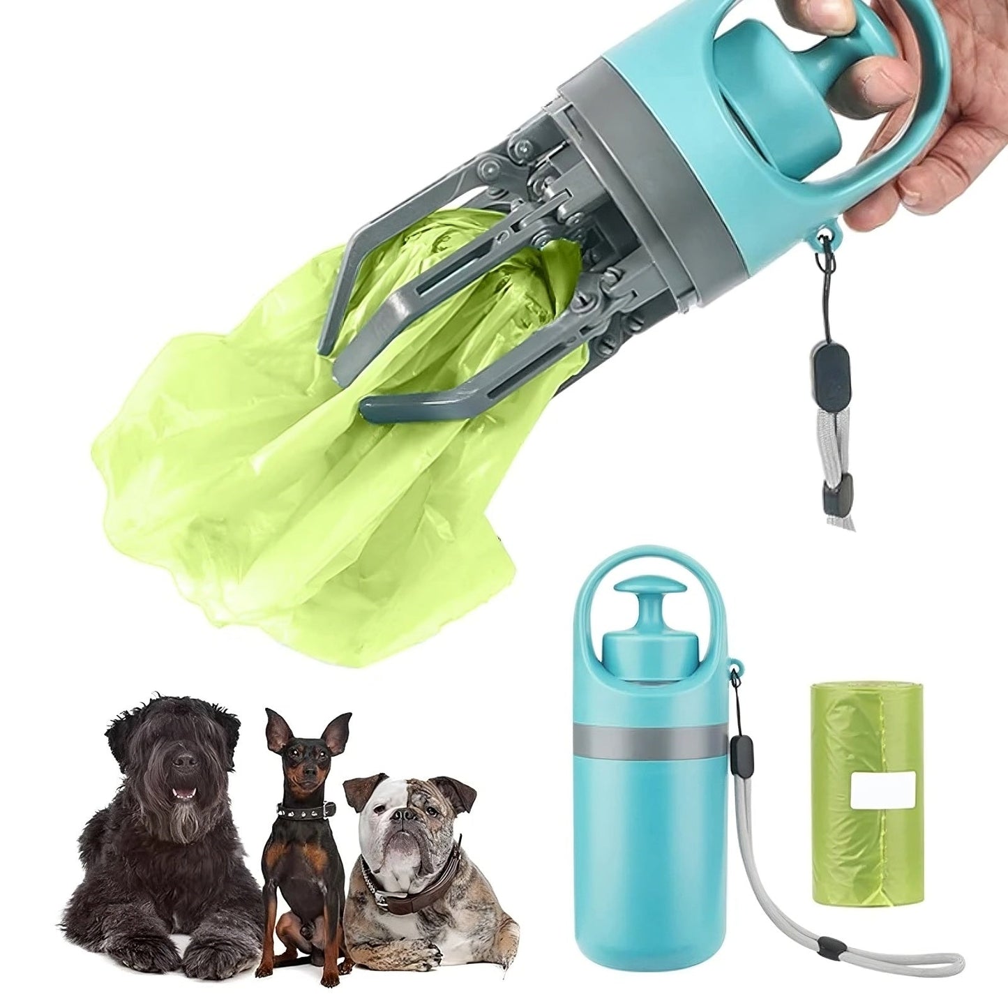 Recogedor portátil de caquita de mascota