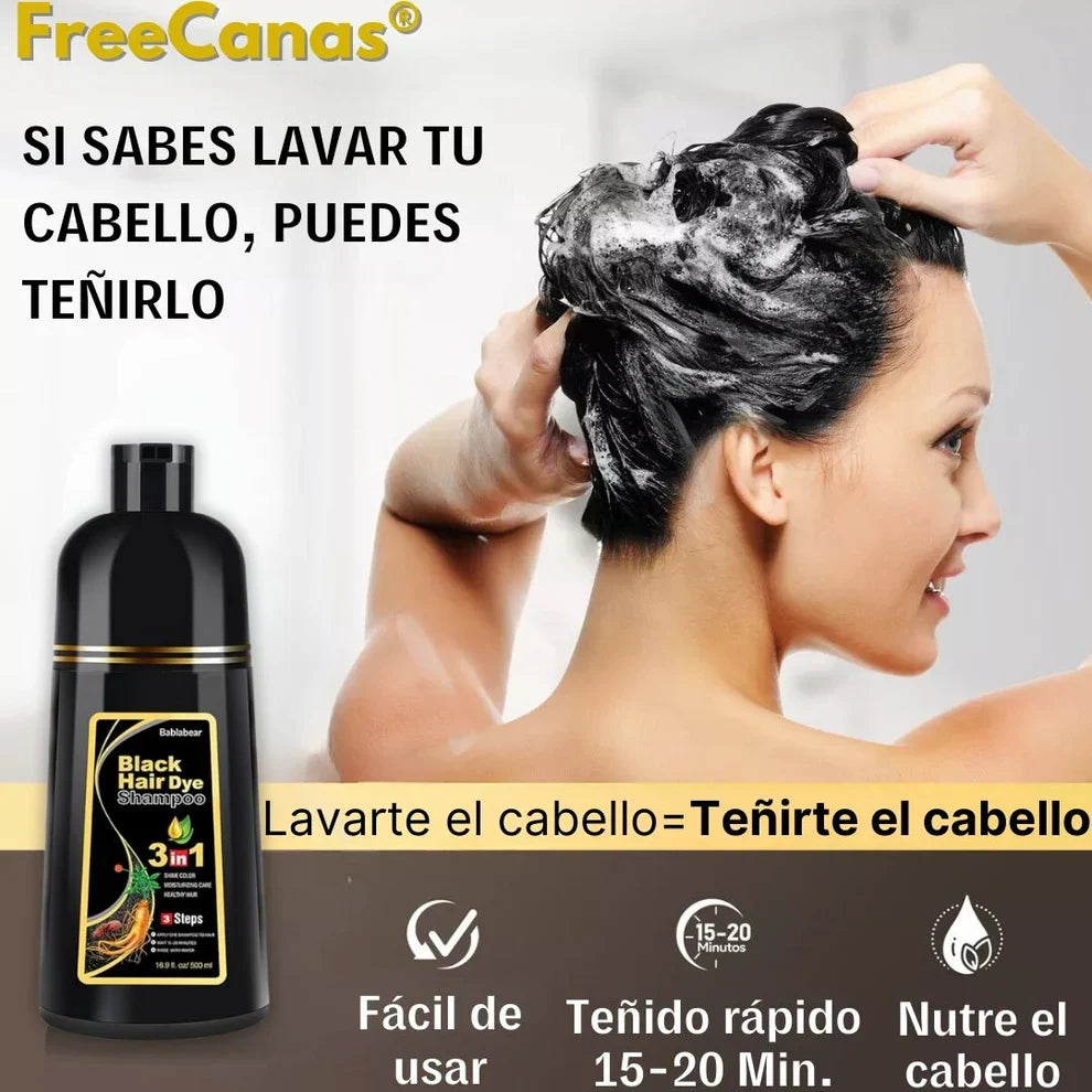 Shampoo Tapa canas 100% Original - ¡Cambia el color en poco tiempo!