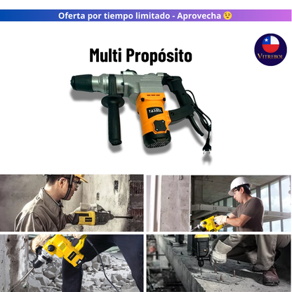 Rotomartillo Demolerdor de 1500 watts: Perfora todo tipo de Materiales
