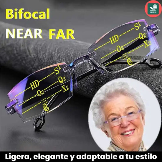 GAFAS MULTIFOCALES INTELIGENTES TR90 CON ZOOM AUTOMATICO, PROTECCION DE LUZ AZUL Y AMARILLA ..
