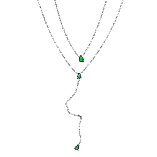 Collar de mujer con dije griego