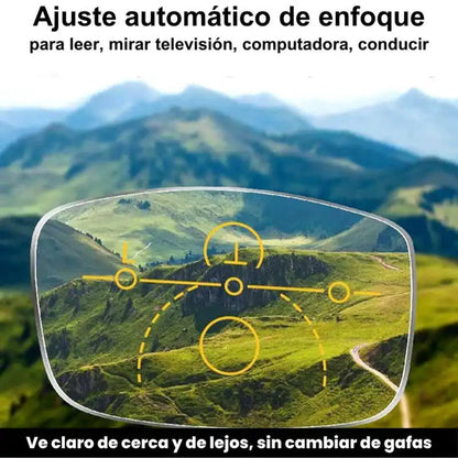 GAFAS MULTIFOCALES INTELIGENTES TR90 CON ZOOM AUTOMATICO, PROTECCION DE LUZ AZUL Y AMARILLA ..