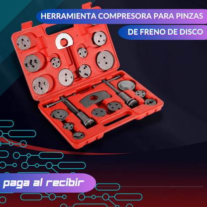 Kit de Herramienta para retroceso de Pinza y Compresión de Pistón de Freno 🔧