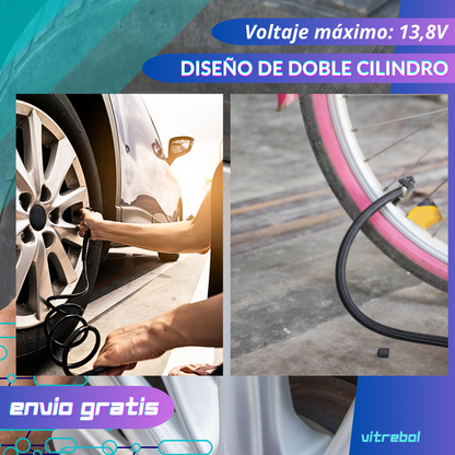 Compresor Aire Doble Cilindro 12v  4x4
