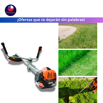 Motosierra, Cortasetos, Orilladora y Desbrozadora  4 en 1 con Motor de 52cc y 2.2Hp