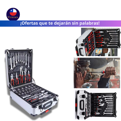 Maleta de herramienta: Kit Completo Con 187 Piezas