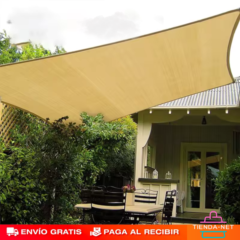 LONA TOLDO SOMBRA RECTANGULAR 4X6 METROS PROMOCION CIERRE DE TIENDA - ENVIO GRATIS