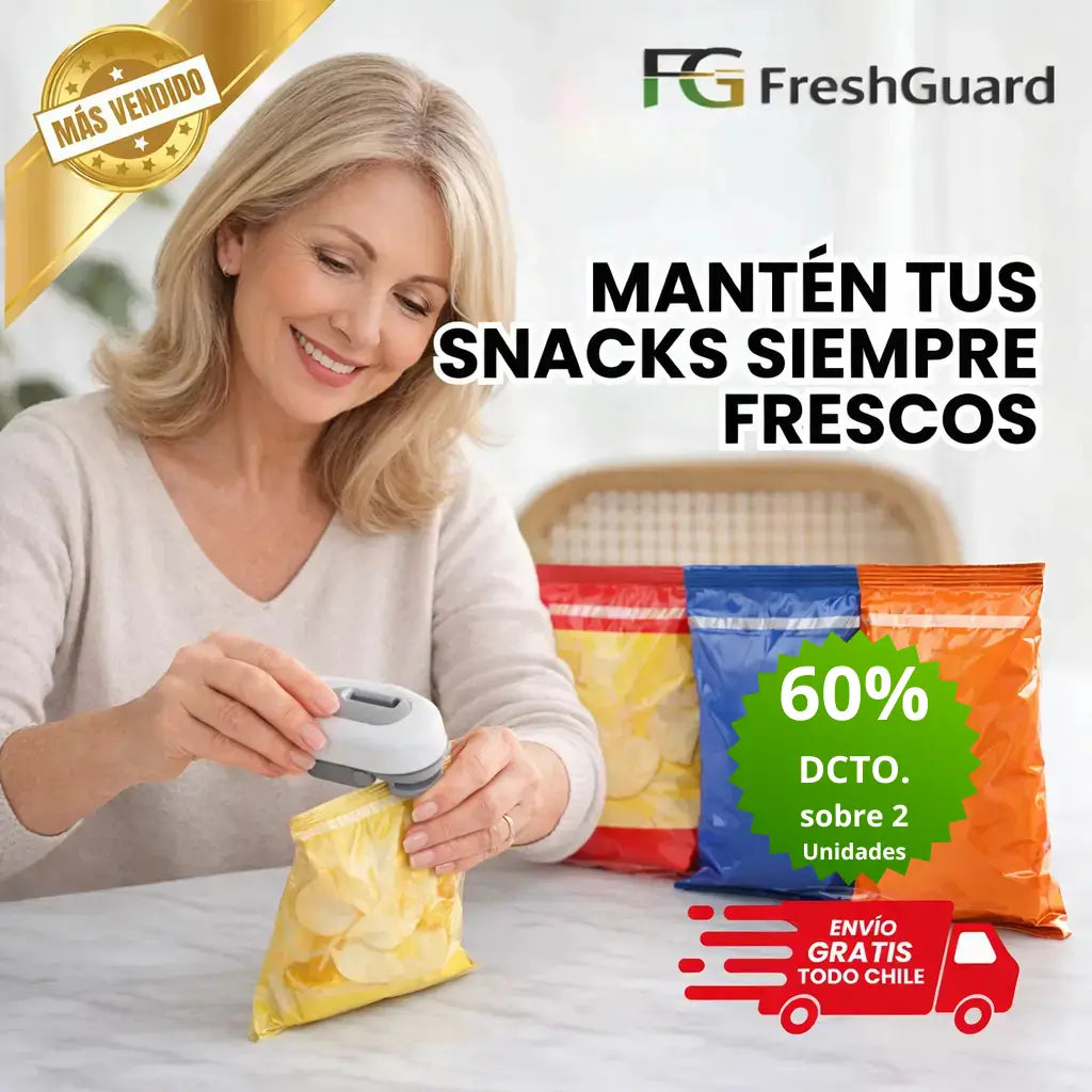 Sellador Portátil Recargable 🔋Sella Bolsas al Instante 🙌 Conserva la frescura de tus alimentos desde el primer uso