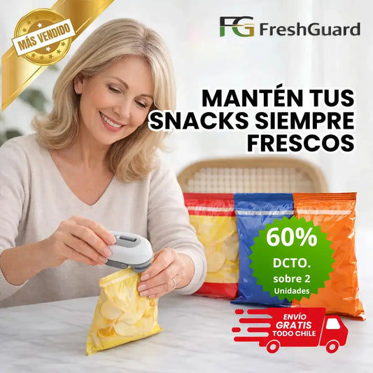Sellador Portátil Recargable 🔋Sella Bolsas al Instante 🙌 Conserva la frescura de tus alimentos desde el primer uso