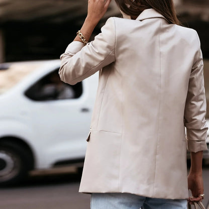 Chaqueta de Cuero Bianca