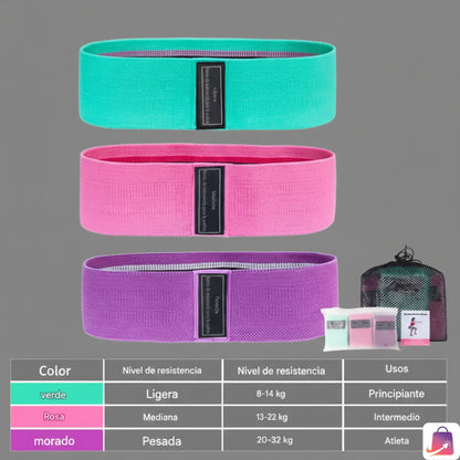 💪 Bandas de Resistencia para Glúteos y Piernas 🦵 Tonificación Progresiva – Mejora forma y firmeza en semanas ✅