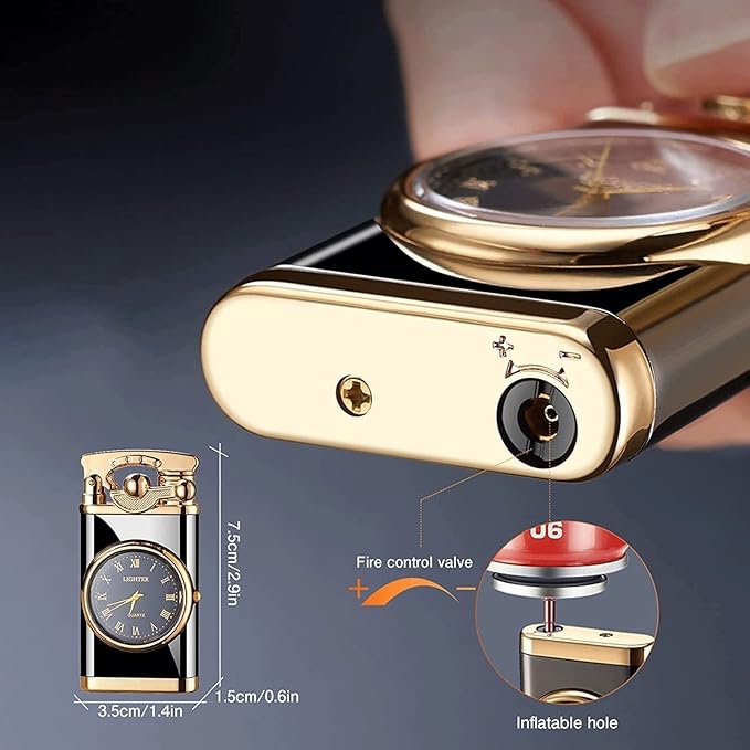 ENCENDEDOR ELEGANTE CON RELOJ