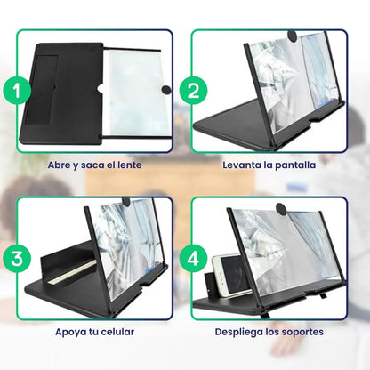 Amplificador de pantalla HD para celulares