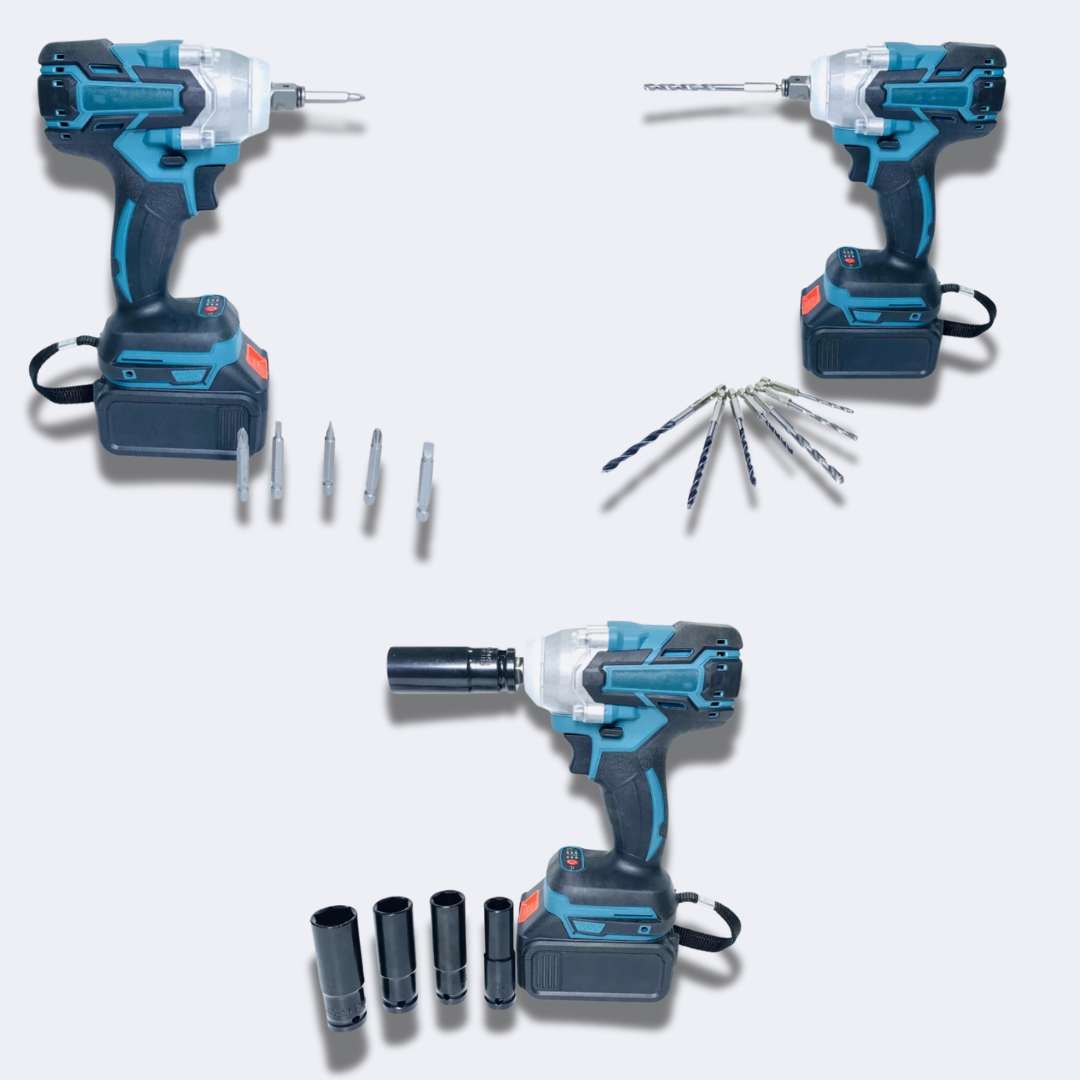 Set de Herramientas Inalámbricas de 98V: Llave de Impacto y Esmeril – Potencia y Versatilidad en un Solo Kit 🔧⚡✨