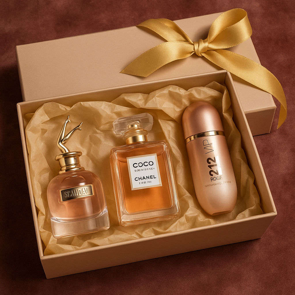 [KIT LUXE] - SCANDAL | COCO MADEMOISELLE | 212 VIP ROSÉ + CREMA VICTORIA SECRET