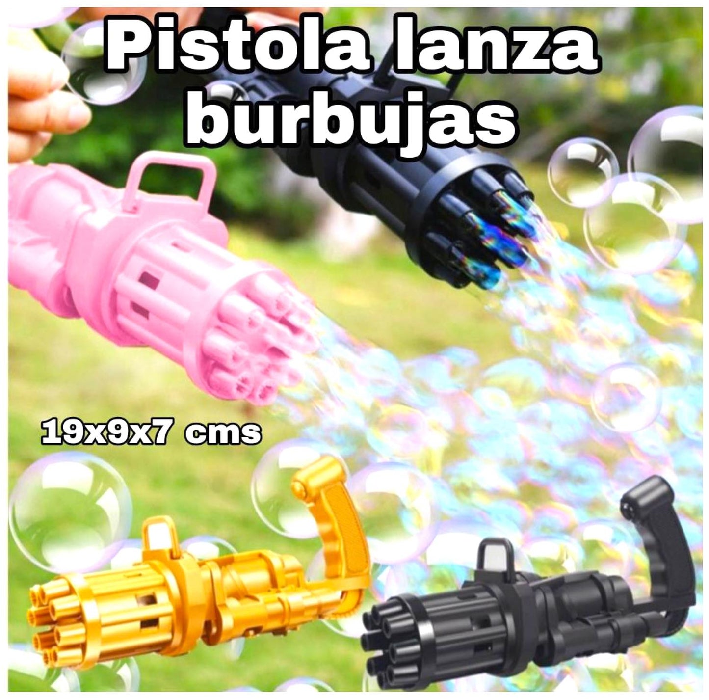 PISTOLA LANZA BURBUJAS