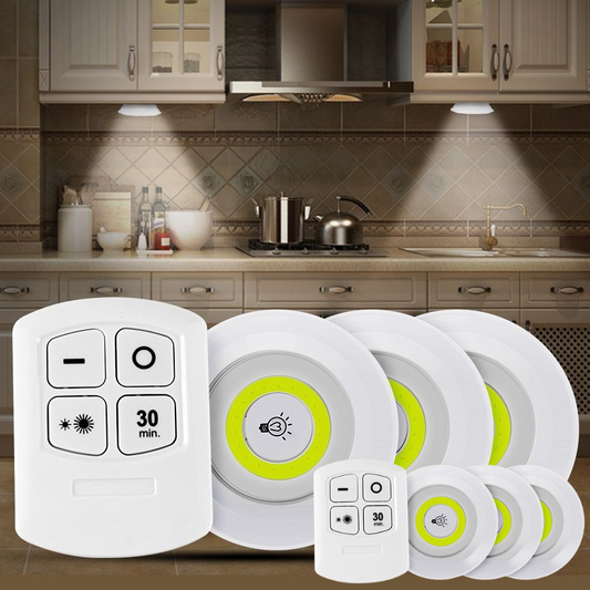 SET 6 LUCES LED INALÁMBRICAS PROMOCION CIERRE DE TIENDA - ENVIO GRATIS