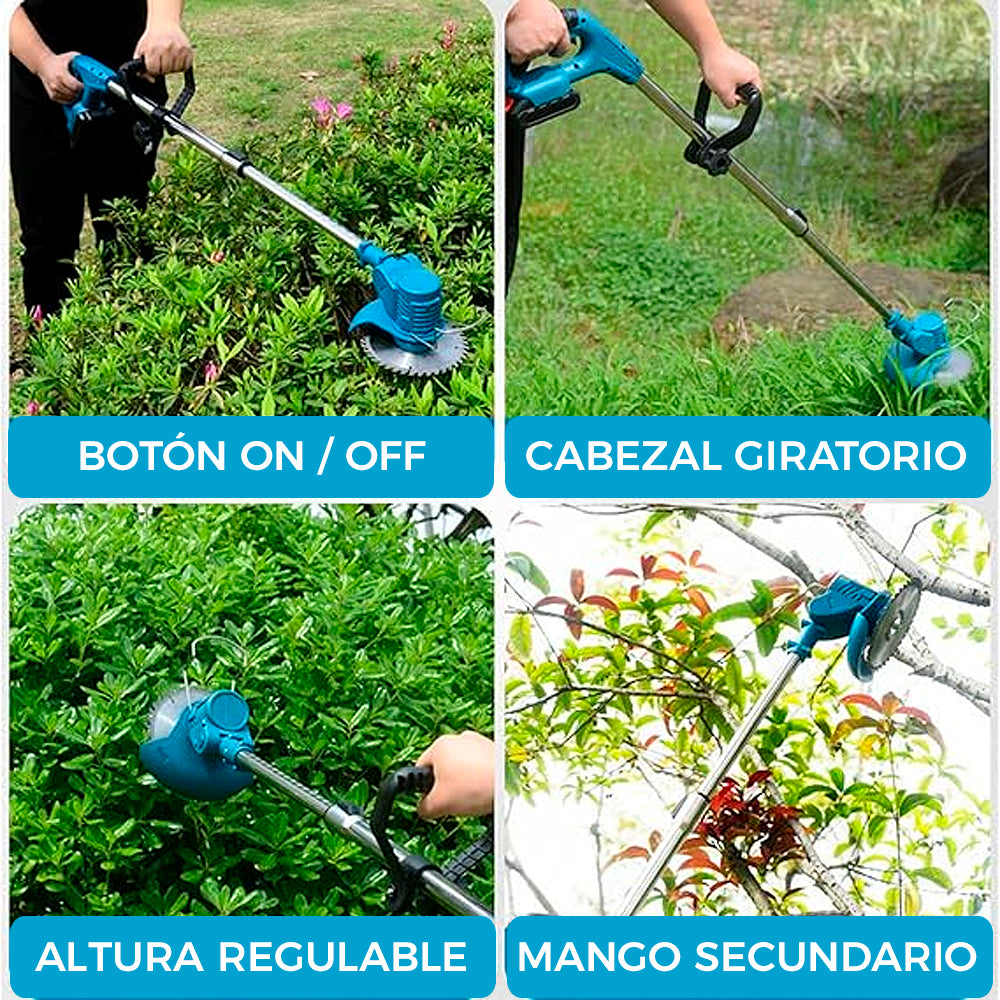 CORTADORA DE CÉSPED INALÁMBRICA 48V ⚡️ | INCLUYE 2 BATERÍAS DE REGALO 🎁