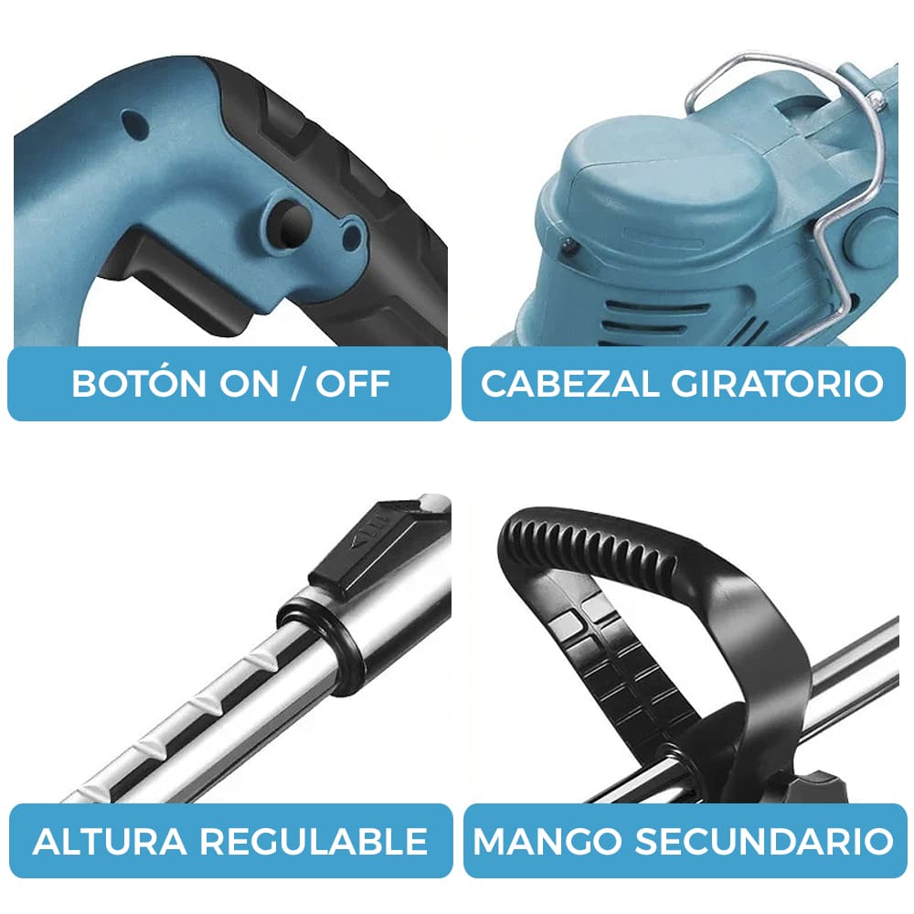 CORTADORA DE CÉSPED INALÁMBRICA 48V ⚡️ | INCLUYE 2 BATERÍAS DE REGALO 🎁
