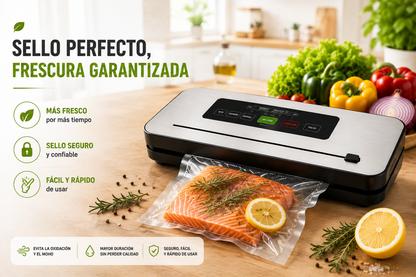Sellador Al Vacio Multifuncional + 10 Bolsas