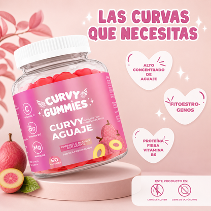 CURVY GUMMIES  moldea tu cuerpo levanta Gluteo natural (PAGUE 1 RECIBE 2)