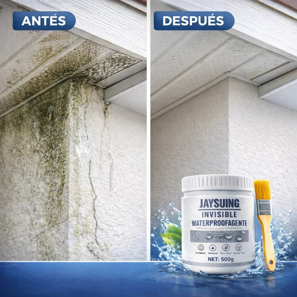 Sellador Impermeable Transparente 🫟 Sella Filtraciones ✨ Protege tus paredes en 24 horas sin alterar su color
