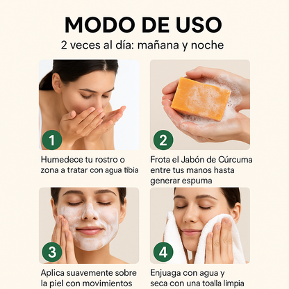 2x1: Jabón Natural de Cúrcuma – Promoción Especial CYBERDAY
