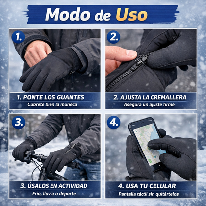 Guantes Térmicos Impermeables – Protección Total – Manos Calientes en Minutos