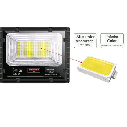Reflector Solar de 300 watts: ilumina por 12 horas continuas