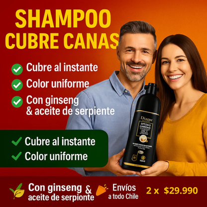 Shampoo Tapa canas 100% Original - ¡Cambia el color en poco tiempo!