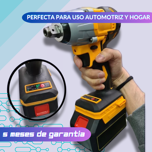Llave de Impacto Inalámbrica y con convertidor de taladro 28V y 4 Ah con Doble Batería 🔧