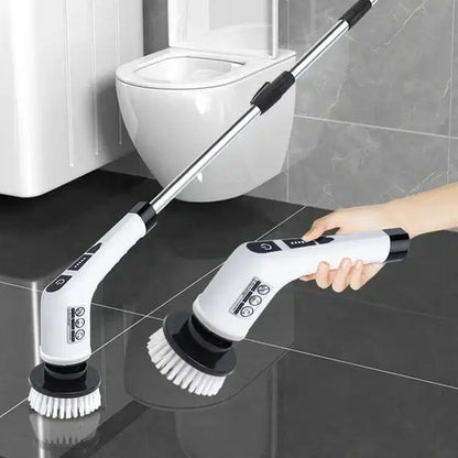 Cepillo de Limpieza Inalámbrico 🔋 – 7 Cabezales Intercambiables 🔄 – Ahorra tiempo ⏱️ en cada limpieza diaria 🧽