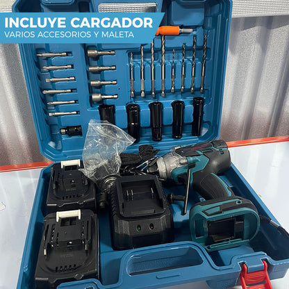 LLAVE DE IMPACTO BLUEISLAND™ 128V | INCLUYE 2 BATERÍAS DE REGALO 🎁