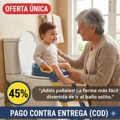 Asiento Escalera Infantil - Entrenamiento Seguro - Independencia en Semanas
