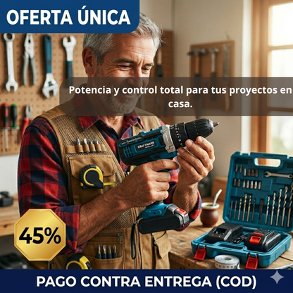 DrillPro 12 – Taladra, Atornilla y Repara Sin Cables Ni Líos