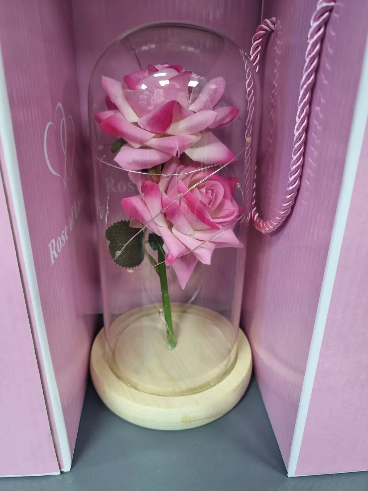 Rosa Eterna con luz Led  - (PAGO CONTRAENTREGA)