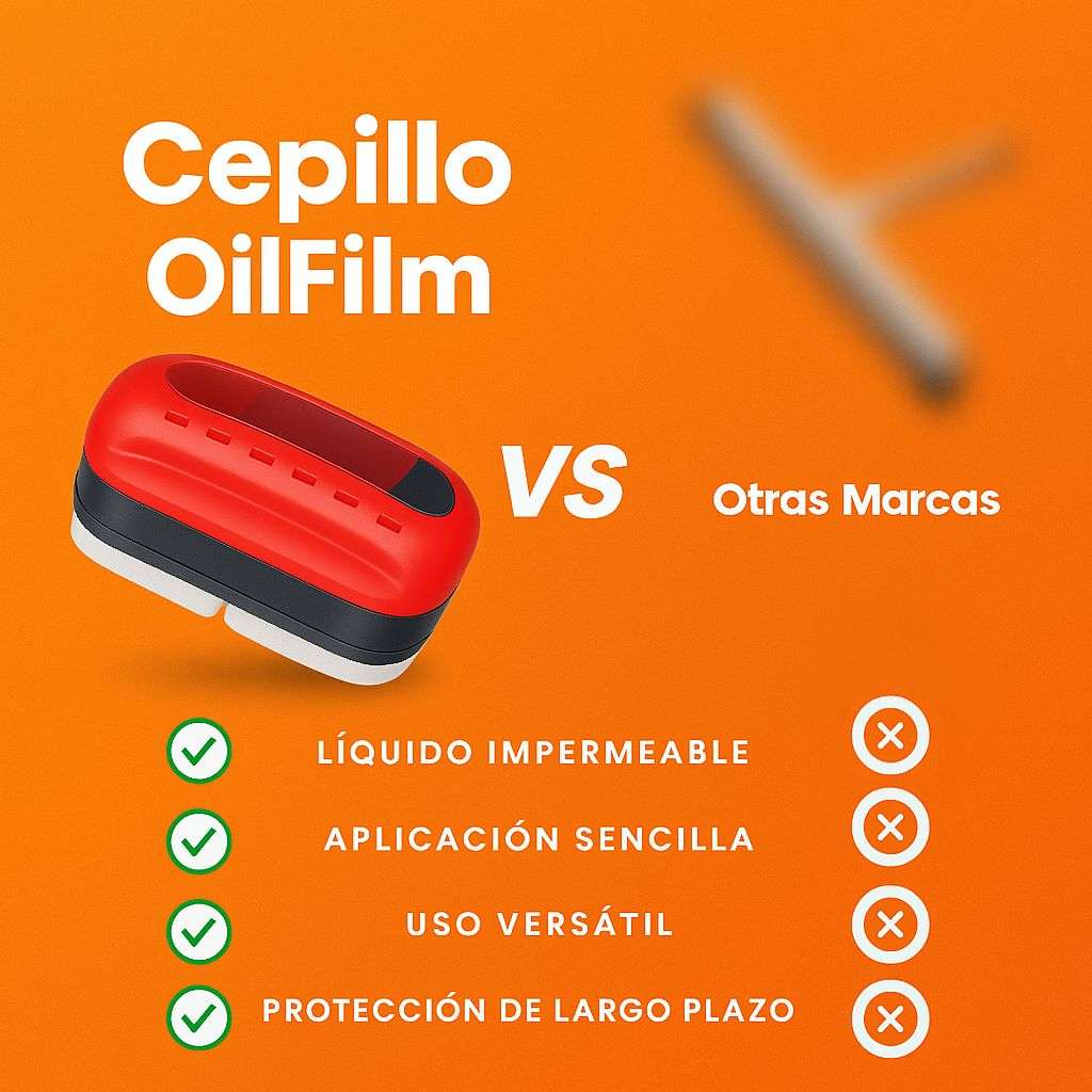 Cepillo OilFilm® | Limpiador de Vidrios Anti Lluvia
